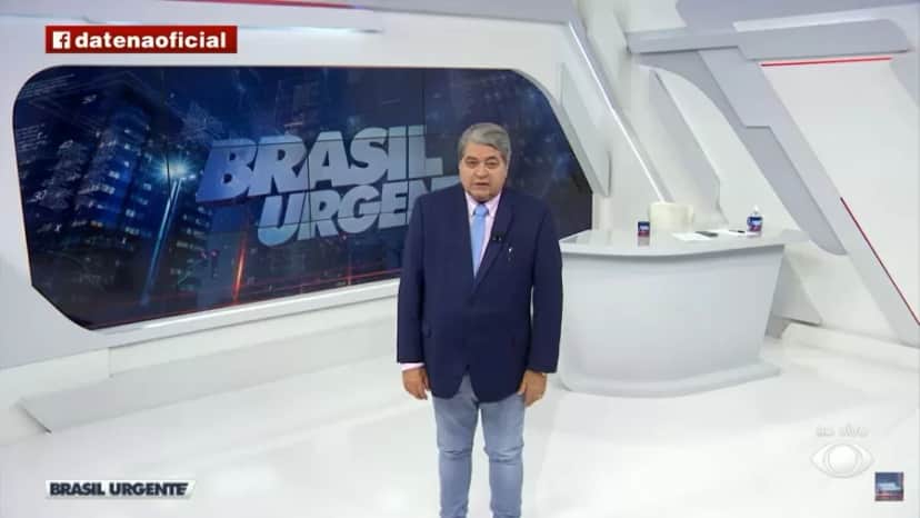 Datena detonou a postura de Luiz Bacci (Foto: Reprodução) Datena detonou a postura de Luiz Bacci (Foto: Reprodução)