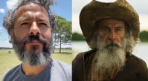 Velho do Rio e Zé Leôncio em cena da novela Pantanal (Foto: Reprodução / Globo) Velho do Rio e Zé Leôncio em cena da novela Pantanal (Foto: Reprodução / Globo)