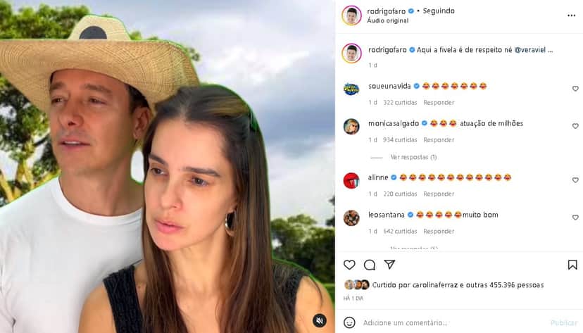 Rodrigo Faro prestigiou novela da Globo (Foto: Reprodução/ Instagram) Rodrigo Faro prestigiou novela da Globo (Foto: Reprodução/ Instagram)
