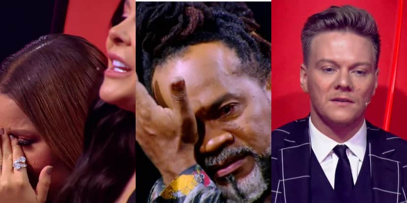 Michel Teló, Maiara e Maraisa e Brown no The Voice Kids (Foto: Reprodução) Michel Teló, Maiara e Maraisa e Brown no The Voice Kids (Foto: Reprodução)