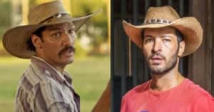 Tibério e Levi em "Pantanal" (Foto: Reprodução / Globo) Tibério e Levi em "Pantanal" (Foto: Reprodução / Globo)