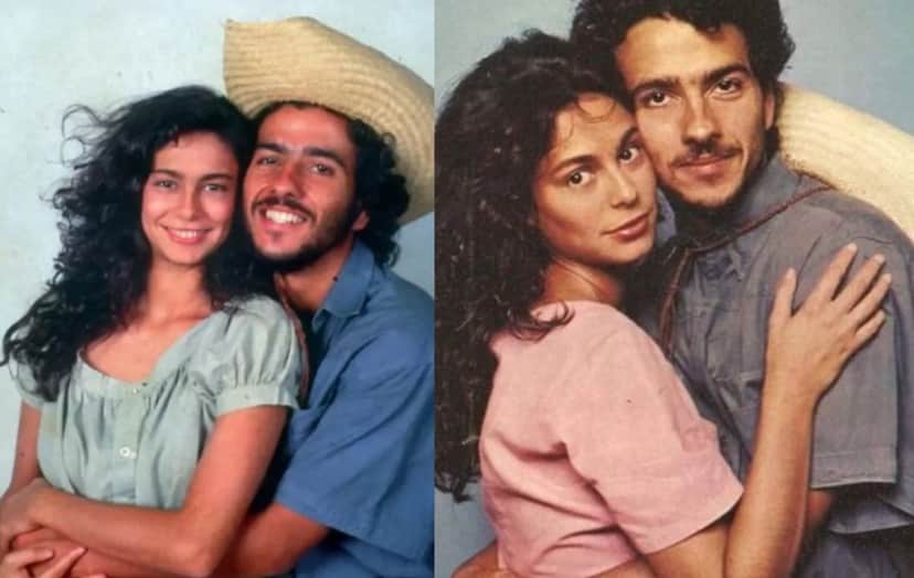 Giovanna Gold e Marcos Palmeira foram Zefa e Tadeu na primeira versão de Pantanal (1990) Giovanna Gold e Marcos Palmeira foram Zefa e Tadeu na primeira versão de Pantanal (1990)