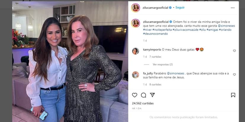 "Minha", Zilu surge agarrada com cantora aos 63 anos, expõe relação e assume: "Dá vontade de morder" "Minha", Zilu surge agarrada com cantora aos 63 anos, expõe relação e assume: "Dá vontade de morder"