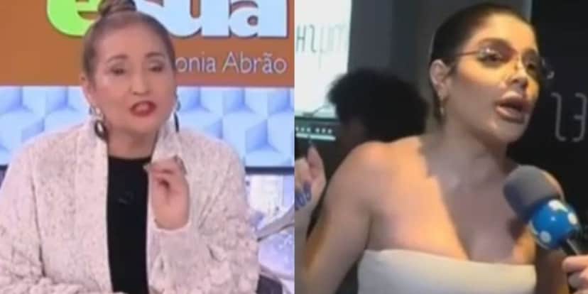 Gkay e Sônia Abrão trocam farpas - Reprodução RedeTV Gkay e Sônia Abrão trocam farpas - Reprodução RedeTV