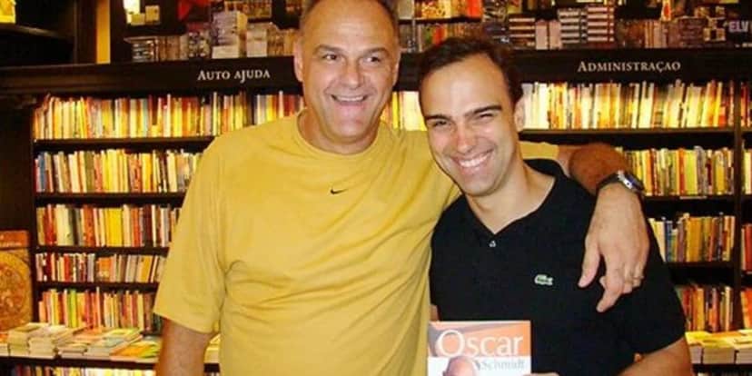 Oscar Schmidt e Tadeu Schmidt - Reprodução TV o Foco Oscar Schmidt e Tadeu Schmidt - Reprodução TV o Foco