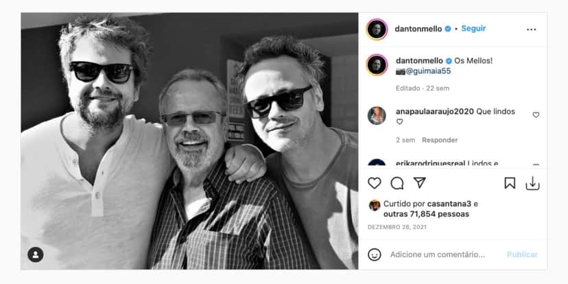 Selton Mello surge com parceiro e amor da sua da vida em foto rara juntos 