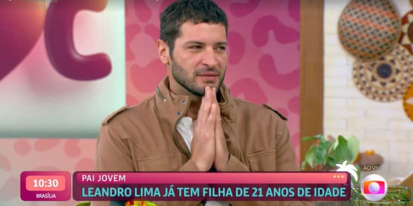 Leandro Lima deu entrevista a Ana Maria Braga no "Mais Você" (Foto: Reprodução/TV Globo) Leandro Lima deu entrevista a Ana Maria Braga no "Mais Você" (Foto: Reprodução/TV Globo)