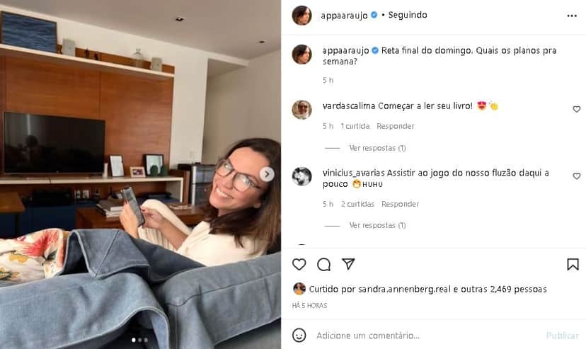 Ana Paula Araújo decidiu abrir as portas de sua casa e expôs sua intimidade (Foto: Reprodução/ Instagram) Ana Paula Araújo decidiu abrir as portas de sua casa e expôs sua intimidade (Foto: Reprodução/ Instagram)