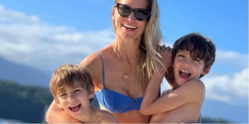 Anne Lottermann ao lad dos filhos, Leo e Gael - Foto: Reprodução Anne Lottermann ao lad dos filhos, Leo e Gael - Foto: Reprodução