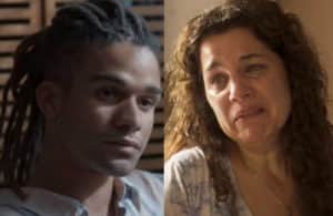 Maria Bruaca (Isabel Teixeira) dará o maior chilique em Pantanal. É que Marcelo (Lucas Leto) chegará de surpresa (Foto: Reprodução / Globo) Maria Bruaca (Isabel Teixeira) dará o maior chilique em Pantanal. É que Marcelo (Lucas Leto) chegará de surpresa (Foto: Reprodução / Globo)