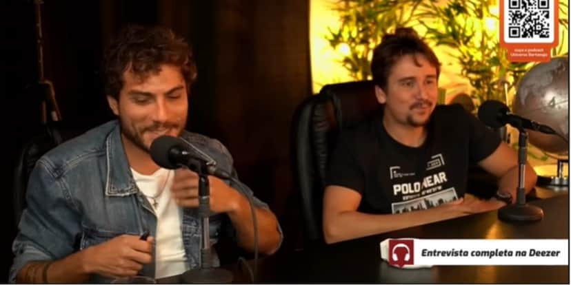 Bruninho e Davi, em entrevista a André Piunti - Foto: Reprodução Bruninho e Davi, em entrevista a André Piunti - Foto: Reprodução