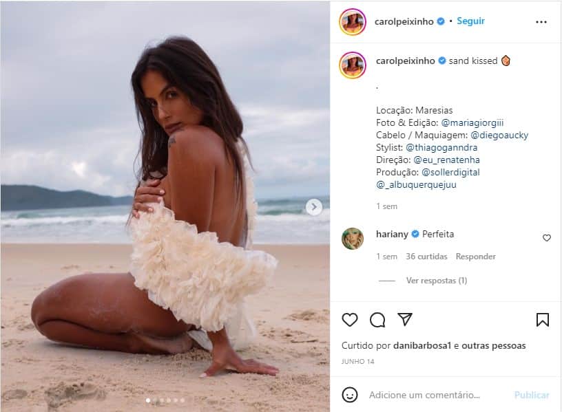 Carol Peixinho, namorada de Thiaguinho, sensualiza em foto - Foto: Reprodução Carol Peixinho, namorada de Thiaguinho, sensualiza em foto - Foto: Reprodução
