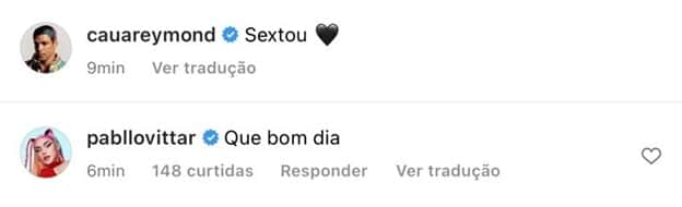 Pabllo Vittar deixa recadinho para Cauã Reymond Pabllo Vittar deixa recadinho para Cauã Reymond