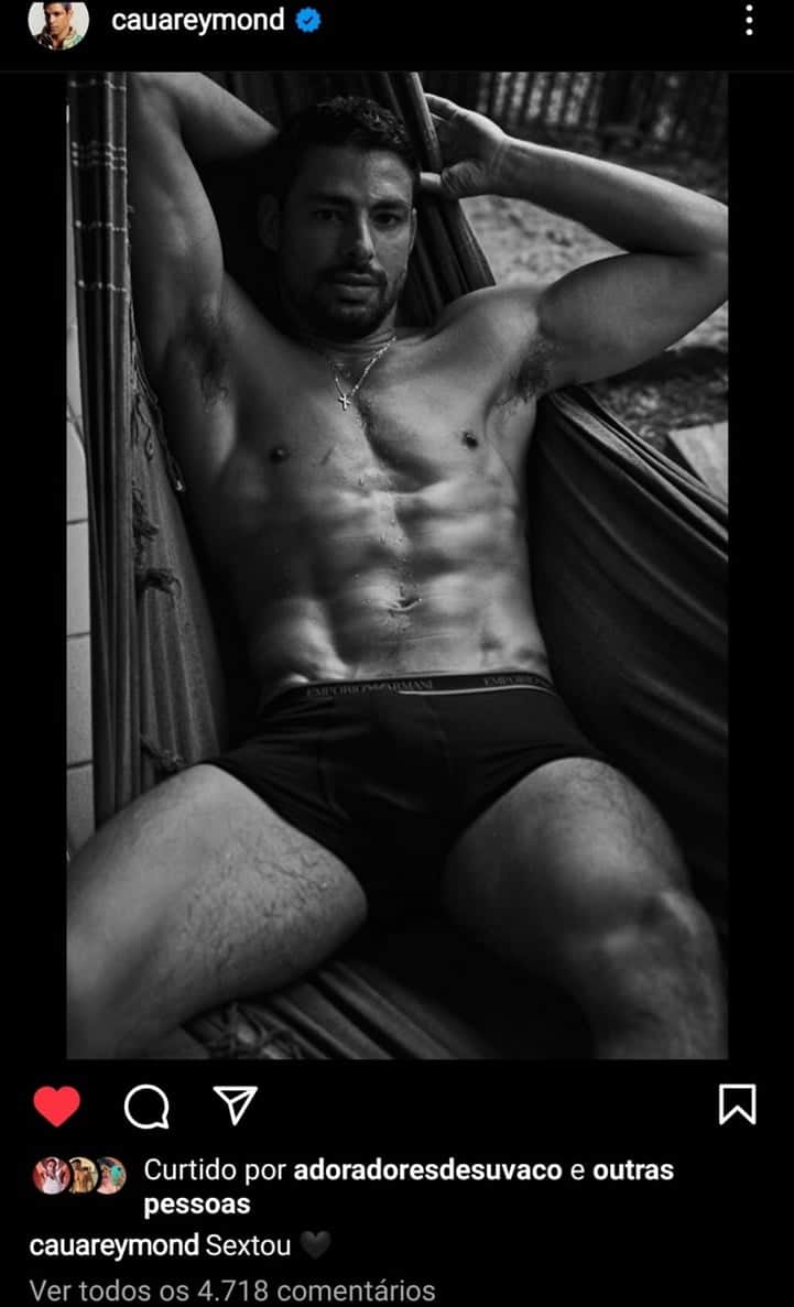 Cauã Reymond publica foto sensual só de cueca e causa delírios com volume Cauã Reymond publica foto sensual só de cueca e causa delírios com volume
