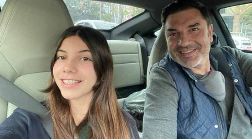 Edu Guedes e sua filha, Maria Zurita Edu Guedes e sua filha, Maria Zurita