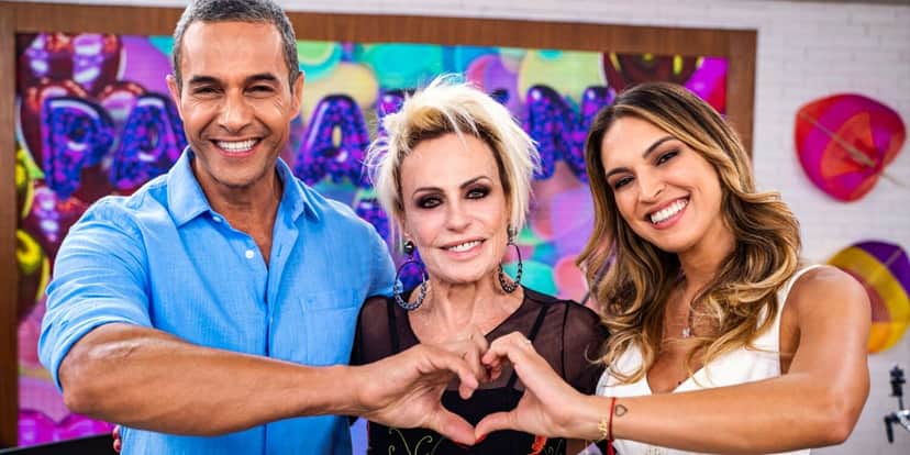Fabrício Battaglini, Ana Maria Braga e Talitha Morete (Foto: Globo) Fabrício Battaglini, Ana Maria Braga e Talitha Morete (Foto: Globo)