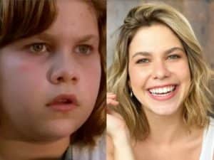 Thaís Müller como Fátima de O Cravo e a Rosa; e a atriz atualmente (Foto: Reprodução / Globo) Thaís Müller como Fátima de O Cravo e a Rosa; e a atriz atualmente (Foto: Reprodução / Globo)