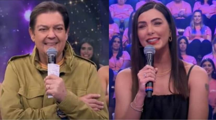Faustão recebe elogio e agradecimento de Leticia Datena Faustão recebe elogio e agradecimento de Leticia Datena