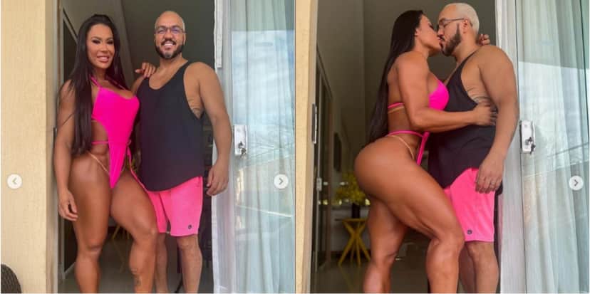Gracyanne Barbosa escandaliza em foto ao lado de Belo - Foto: Reprodução Gracyanne Barbosa escandaliza em foto ao lado de Belo - Foto: Reprodução
