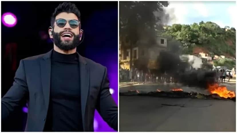 Gusttavo Lima teve show cancelado em cidade e gerou protestos (Foto: Reprodução) Gusttavo Lima teve show cancelado em cidade e gerou protestos (Foto: Reprodução)