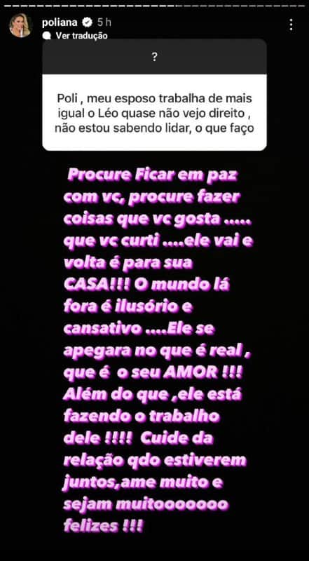 Poliana Rocha deu sua opinião e ajudou mulher (Foto: Reprodução/ Instagram)