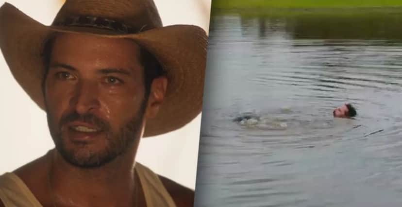 Levi (Leandro Lima) em Pantanal. (Foto: Reprodução / Globo) Levi (Leandro Lima) em Pantanal. (Foto: Reprodução / Globo)