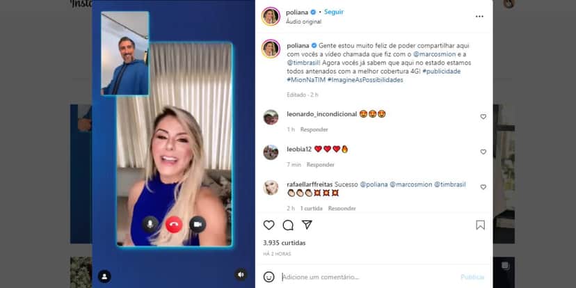 Poliana Rocha, mulher de Leonardo, recebe ligação de Marcos Mion e expõe o que ouviu: "Essa experiência" Poliana Rocha, mulher de Leonardo, recebe ligação de Marcos Mion e expõe o que ouviu: "Essa experiência"