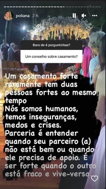 Poliana Rocha expõe casamento - Foto: Reprodução Poliana Rocha expõe casamento - Foto: Reprodução