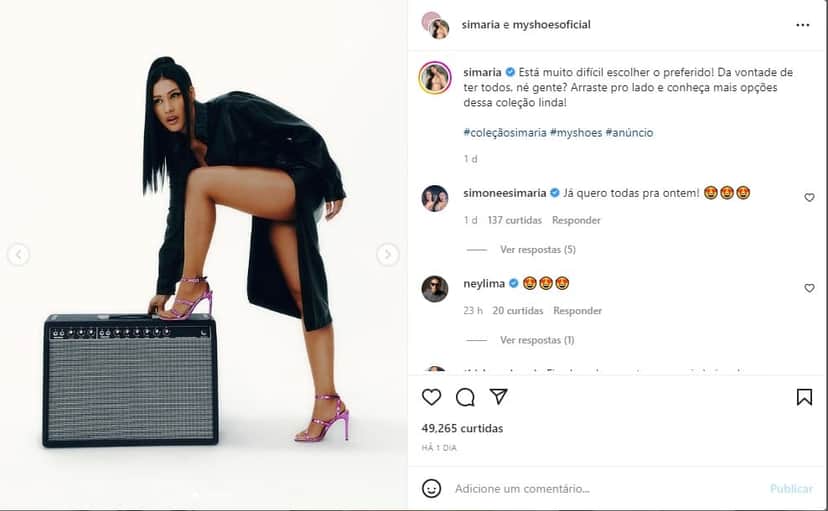 Simaria sensualiza em foto ousada - Foto: Reprodução Simaria sensualiza em foto ousada - Foto: Reprodução