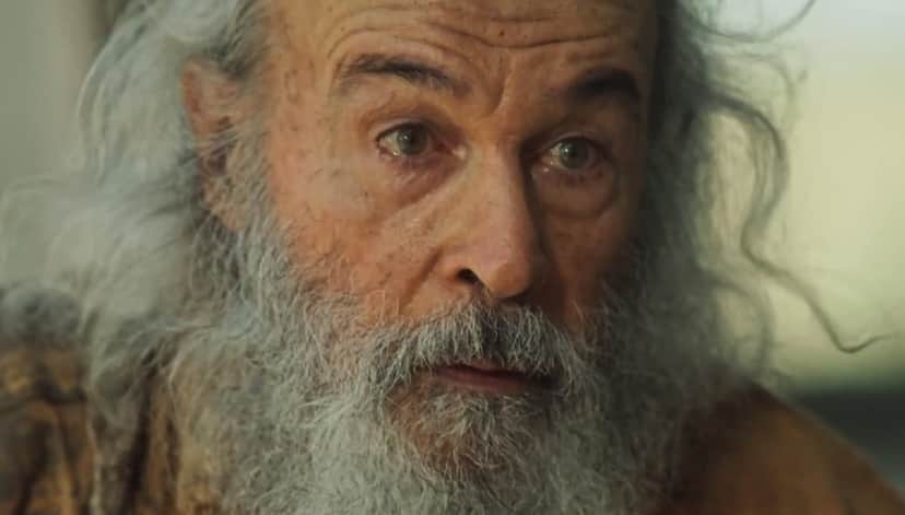 Velho do Rio (Osmar Prado) será vítima de queimada no Pantanal e agonizará como sucuri (Foto: Reprodução / Globo) Velho do Rio (Osmar Prado) será vítima de queimada no Pantanal e agonizará como sucuri (Foto: Reprodução / Globo)