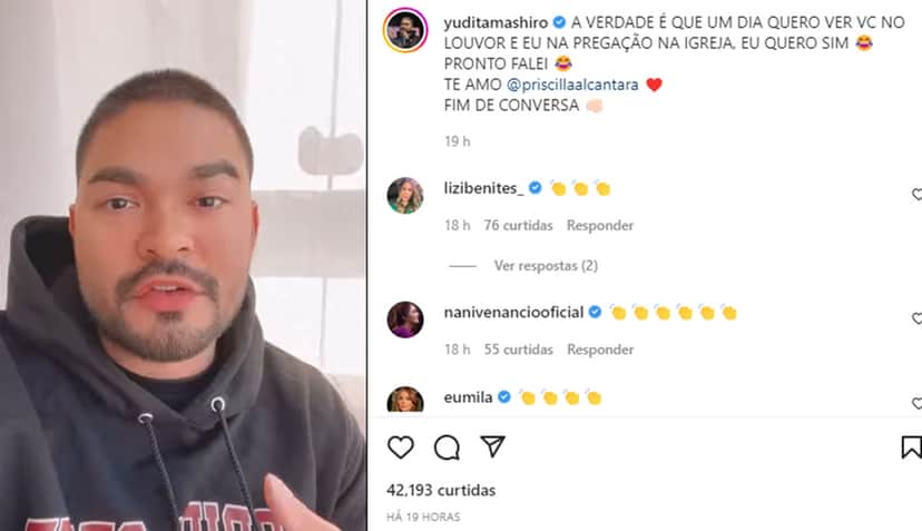 Yudi Tamashiro esclarece polêmica em vídeo no Instagram Yudi Tamashiro esclarece polêmica em vídeo no Instagram
