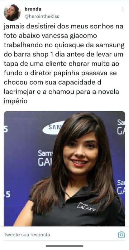 Vanessa Giácomo virou assunto no Twitter (Foto: Reprodução) Vanessa Giácomo virou assunto no Twitter (Foto: Reprodução)
