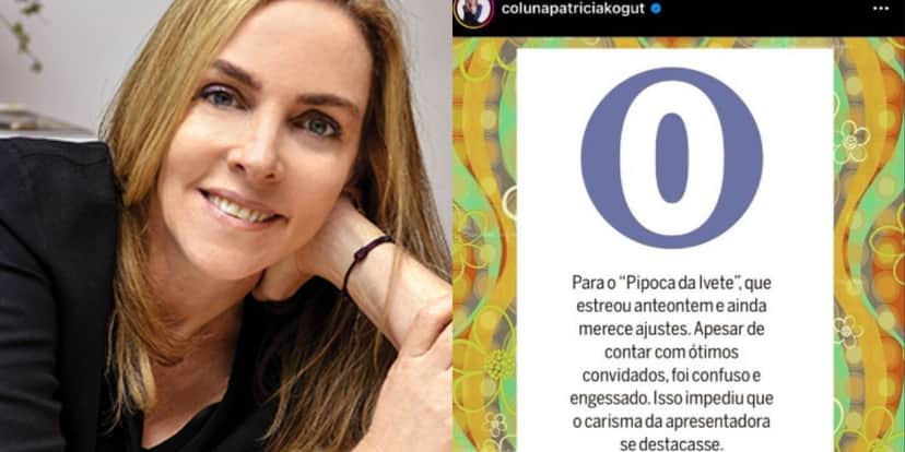 Colunista do O Globo, Patricia Kogut detona novo programa da emissora - Reprodução Instagram Colunista do O Globo, Patricia Kogut detona novo programa da emissora - Reprodução Instagram