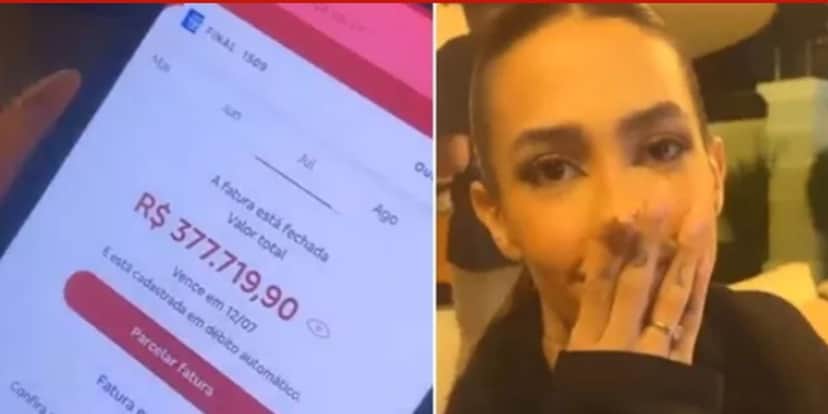 Além de Arthur Picoli, Gabi Brandt foi uma das primeiras a mostrar sua fatura do cartão de crédito (Reprodução: Instagram) Além de Arthur Picoli, Gabi Brandt foi uma das primeiras a mostrar sua fatura do cartão de crédito (Reprodução: Instagram)
