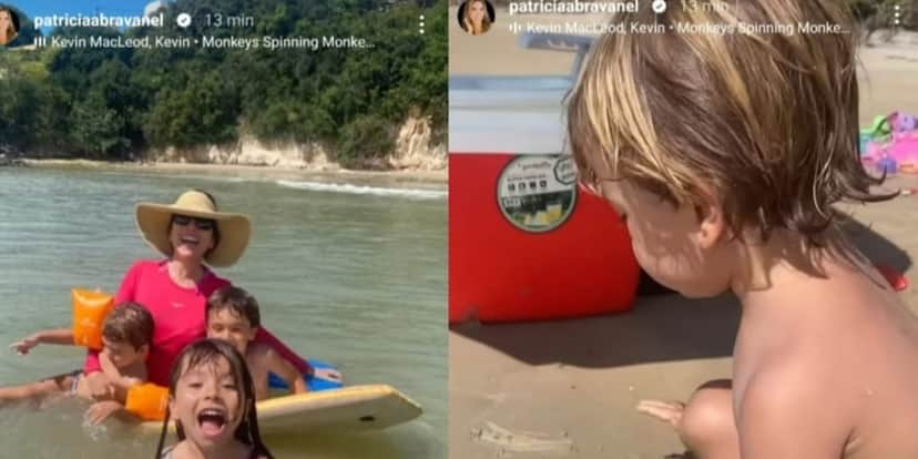 Patrícia Abravanel mostra foto rara de filhos em final de semana divertido Patrícia Abravanel mostra foto rara de filhos em final de semana divertido