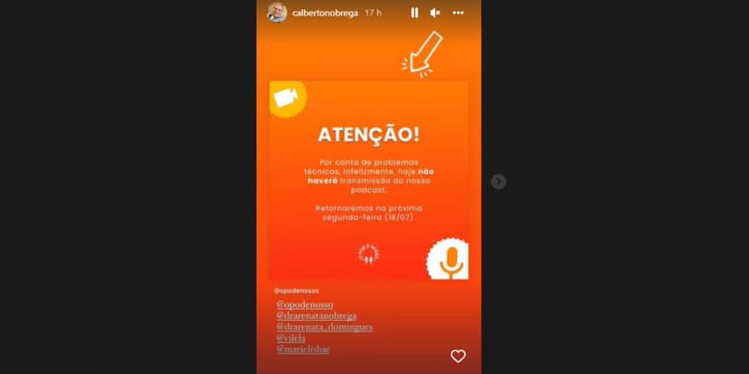 "Não haverá", Carlos Alberto tem programa cancelado e confirma motivo: "Por problemas, infelizmente" "Não haverá", Carlos Alberto tem programa cancelado e confirma motivo: "Por problemas, infelizmente"