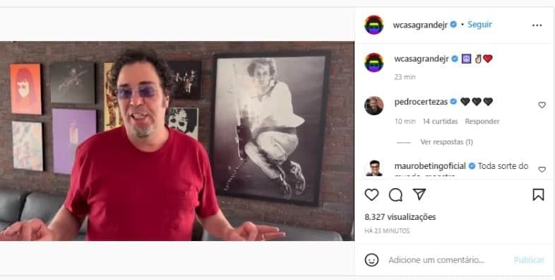 Walter Casagrande anuncia sua demissão da Globo (Foto: Reprodução/Instagram) Walter Casagrande anuncia sua demissão da Globo (Foto: Reprodução/Instagram)