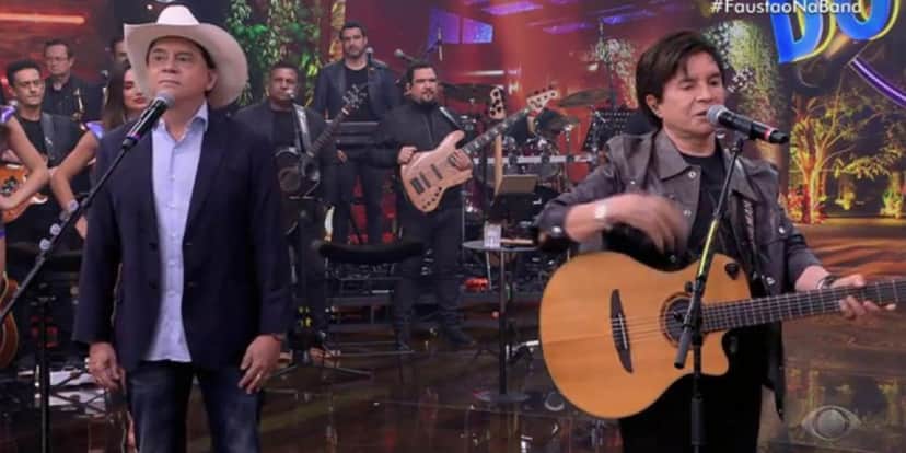 Chitãozinho e Xororó estiveram no Faustão na Band - Foto: Reprodução Chitãozinho e Xororó estiveram no Faustão na Band - Foto: Reprodução