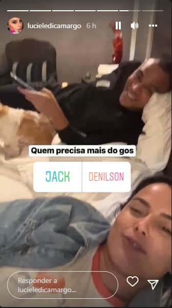 Esposa de Denílson diz que vai colocar GPS nele - Foto: Reprodução Esposa de Denílson diz que vai colocar GPS nele - Foto: Reprodução