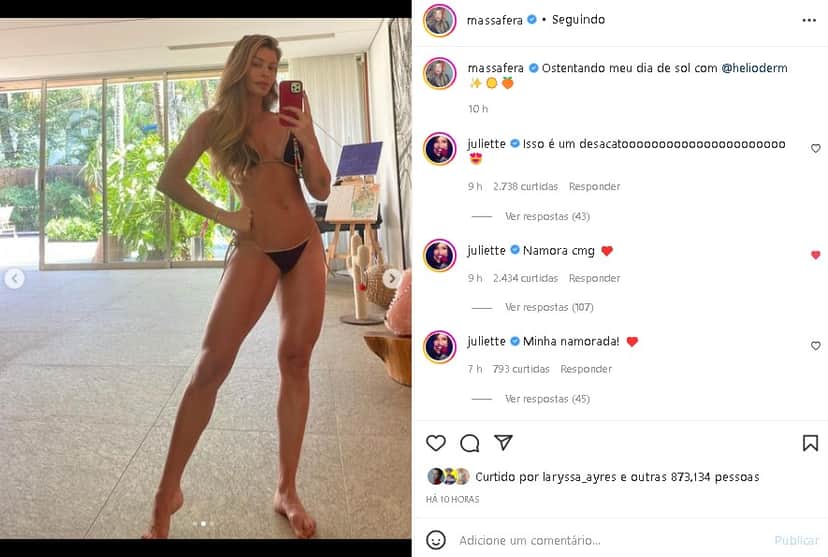 Grazi Massafera ostentou o corpão e ganhou elogios (Foto: Reprodução/ Instagram) Grazi Massafera ostentou o corpão e ganhou elogios (Foto: Reprodução/ Instagram)