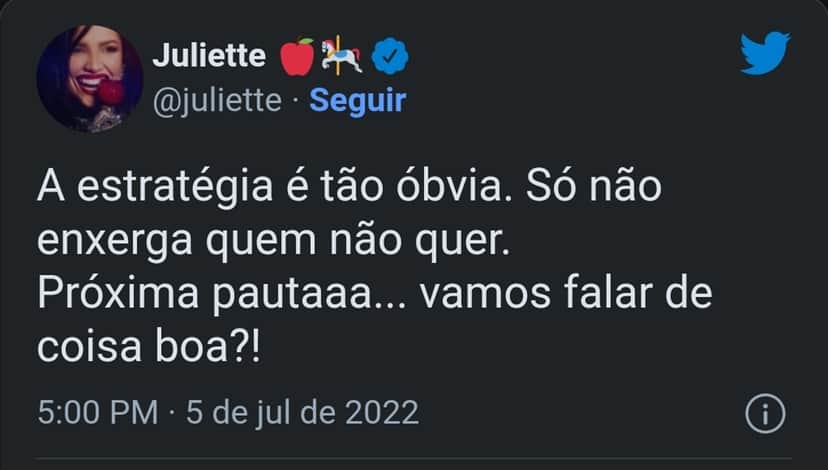 Juliette Freire se posiciona sobre processo político 