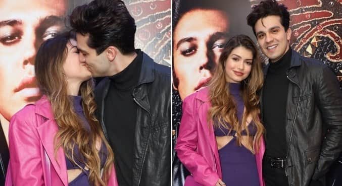 Luan Santana surgiu empolgado ao posar com a namorada e deu um beijão (Foto: Reprodução) Luan Santana surgiu empolgado ao posar com a namorada e deu um beijão (Foto: Reprodução)