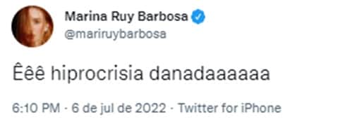 Marina Ruy Barbosa alfineta nas redes sociais Marina Ruy Barbosa alfineta nas redes sociais