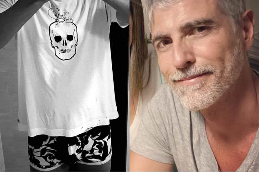 Reynaldo Gianecchini mostra seus dois Piu pius em uma única foto Reynaldo Gianecchini mostra seus dois Piu pius em uma única foto