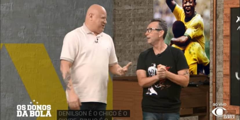 Neto e Ronaldo Giovaneli no programa Os Donos da Bola - Foto: Reprodução Neto e Ronaldo Giovaneli no programa Os Donos da Bola - Foto: Reprodução