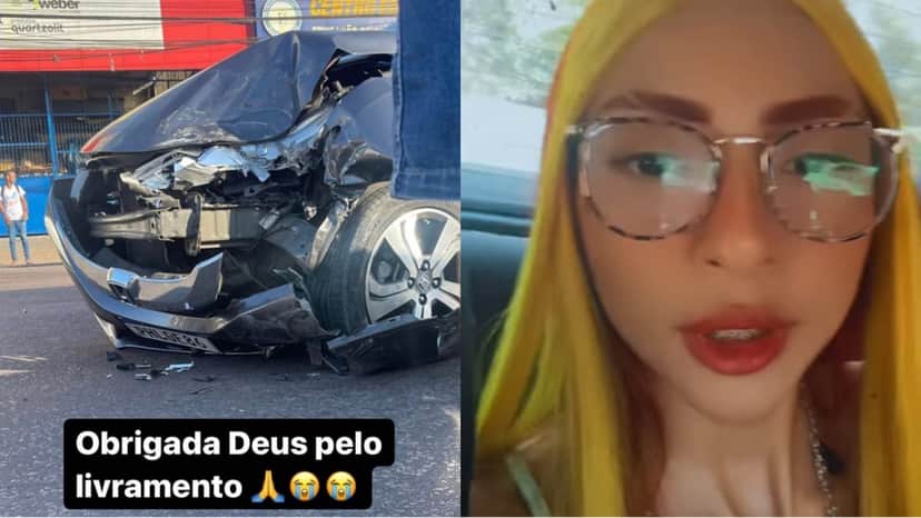 A influencer Ruivinha de Marte expõe acidente de carro grave e vai às lágrimas A influencer Ruivinha de Marte expõe acidente de carro grave e vai às lágrimas