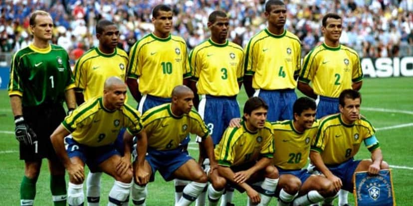 Seleção brasileira de 1998 - Foto: Reprodução Seleção brasileira de 1998 - Foto: Reprodução