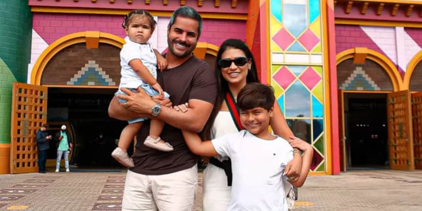 Simone, Kaká e os filhos do casal - Foto: Reprodução Simone, Kaká e os filhos do casal - Foto: Reprodução