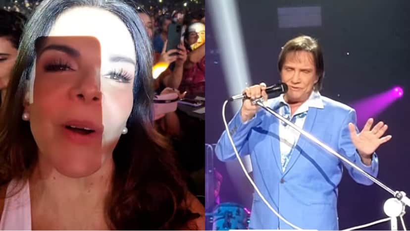 A cantora Sula Miranda se emocionou com as músicas do rei A cantora Sula Miranda se emocionou com as músicas do rei