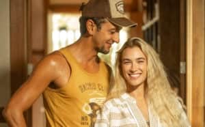 José Lucas (Irandhir Santos) se encantará por Érica (Marcela Fetter) de cara em Pantanal (Foto: Reprodução / Globo) José Lucas (Irandhir Santos) se encantará por Érica (Marcela Fetter) de cara em Pantanal (Foto: Reprodução / Globo)